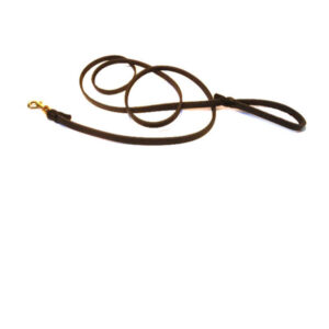 Braided waist Leather Lead 7/8 inch